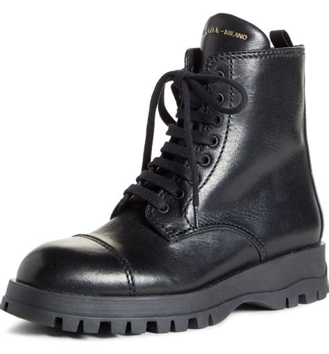 prada lace up hiking boots|prada lace up combat boots.